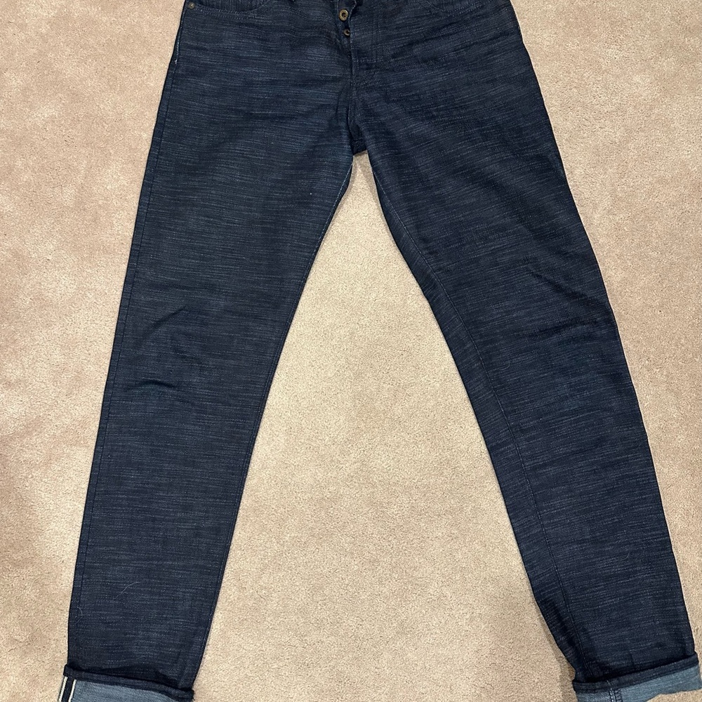 Men's Dark Blue Japan Blue Jeans
